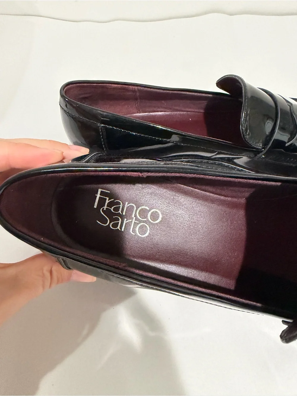 FRANCO SARTO Camrynn Loafer Lug Sole Black NEW Preppy Classic Size 9